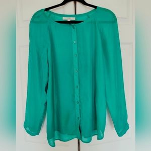 Semi Sheer LOFT Button Down